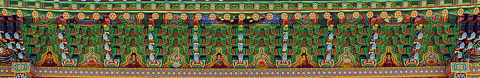 Korean temple detail — traditional architecture where every element supports and balances every other